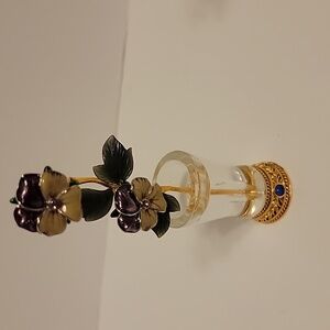 IMPERIAL FLOWERS BY JOAN RIVERS (PANSIES AND VASE)